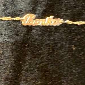 Personalized.”Bonita”ankle bracelet. Silver NH7